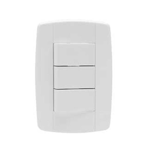 CONJUNTO BRANCO LEV MODULAR 1 INTERRUPTOR SIMPLES + 1 TOMADA 10A