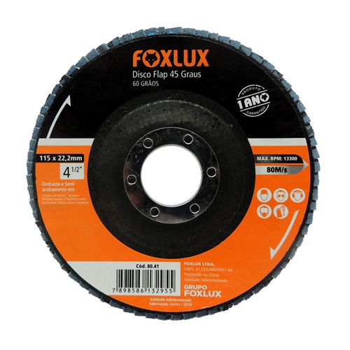 DISCO FLAP FIBRA 4.1/2