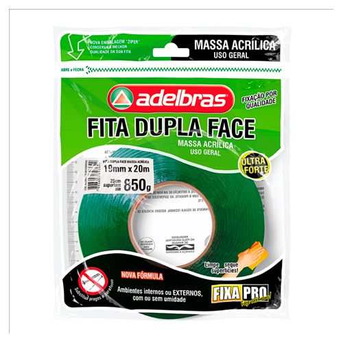 Fita Dupla Face 19x20m Adelbras 3484