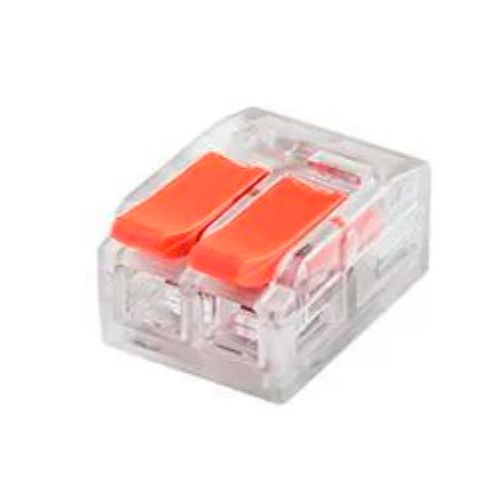 CONECTOR DE EMENDA E DERIVAÇÃO 0,5-6,0MM 2P 40A TRANSPARENTE 100UN