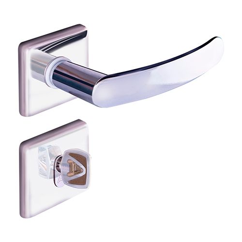 f*u様 64セット FECHADURA EXTERNA INOX ROSETA QUADRADA ALIANCA