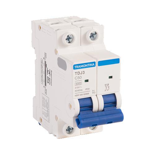 DISJUNTOR DIN BIPOLAR C TDJ3 32A 3 KA TRAMONTINA